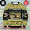 TMNT Teenage Mutant Ninja Turtles Pizza Dude Got 30 Seconds Reindeer Pattern 2023 Ugly Christmas Sweater