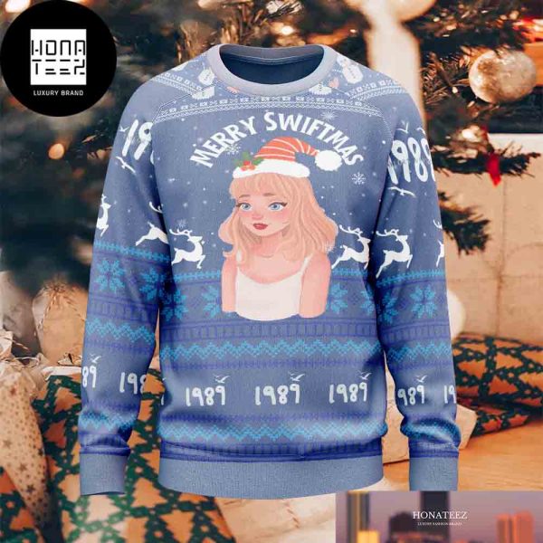 Taylor Swift 1989 Taylor Version Merry Swiftmas 2023 Ugly Christmas Sweater
