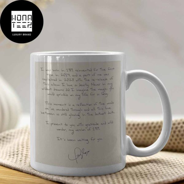 Taylor Swift 1989 Taylors Version A Letter For Fans Ceramic Mug