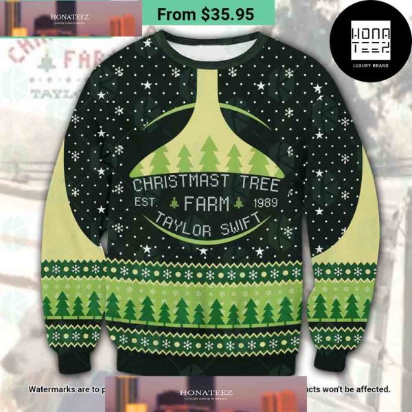Taylor Swift Christmast Tree Farm 2023 Ugly Christmas Sweater
