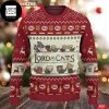 The Lord of the Rings Ugly Fellowship Reindeer Pattern 2023 Ugly Christmas Sweater