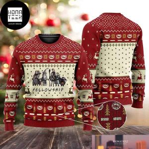 The Lord of the Rings Ugly Fellowship Reindeer Pattern 2023 Ugly Christmas Sweater