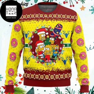 The Simpsons Family Happy Xmas 2023 Ugly Christmas Sweater