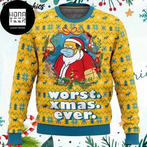 The Simpsons Worst Christmas Ever Simpsons 2023 Ugly Christmas Sweater