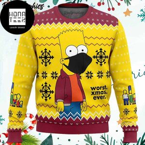 The Simpsons Worst Xmas Ever 2023 Ugly Christmas Sweater