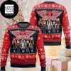 Aero Smith Christmas Tree And Reindeer Xmas Gifts 2023 Ugly Christmas Sweater