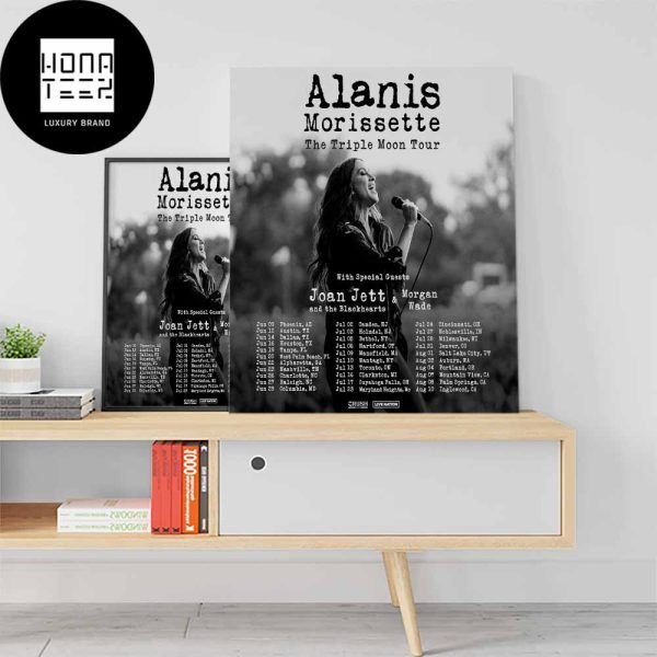 Alanis Morissette The Triple Moon Tour Fan Gifts Home Decor Poster Canvas