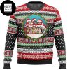 Attack On Titan Nine Titans With Santa Hat 2023 Ugly Christmas Sweater