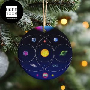 Coldplay Music Of The Spheres Logo Christmas Tree Decoration 2023 Christmas Ornament