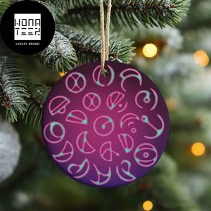 Coldplay Music Of The Spheres Logo Signature Christmas Tree Decoration 2023 Christmas Ornament