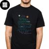 Coldplay One World New Song Signature Classic T-Shirt