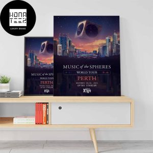 Coldplay Perth 18 19 November 2023 Optus Stadium Music Of The Spheres World Tour Fan Gifts Home Decor Poster Canvas