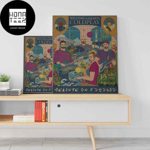 Coldplay Welcome To Jakarta November 15 2023 Fan Gifts Home Decor Poster Canvas