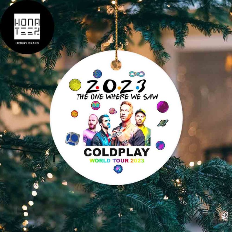 Coldplay World Tour 2023 Tree Decoration 2023 Christmas Ornament Honateez