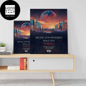 Coldplay World Tour Tokyo November 6-7 2023 Tokyo Dome Music Of the Spheres Fan Gift Home Decor Poster Canvas