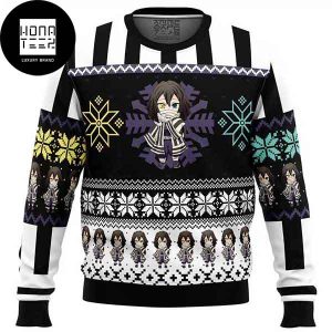 Demon Slayer Anime Chibi Xmas Obanai Iguro 2023 Ugly Christmas Sweater