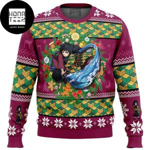 Demon Slayer Anime Xmas Giyuu Tomioka 2023 Ugly Christmas Sweater