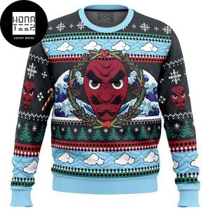 Demon Slayer Anime Xmas Sakonji Urokodaki 2023 Ugly Christmas Sweater