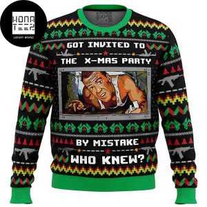Die Hard Got Invited To The Xmas Party 2023 Ugly Christmas Sweater