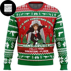 Die Hard Hans Gruber Fall Nakatomi Plaza 2023 Ugly Christmas Sweater