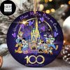 Disney 100th Anniversary Purple Friends Xmas Gifts 2023 Christmas Ornament