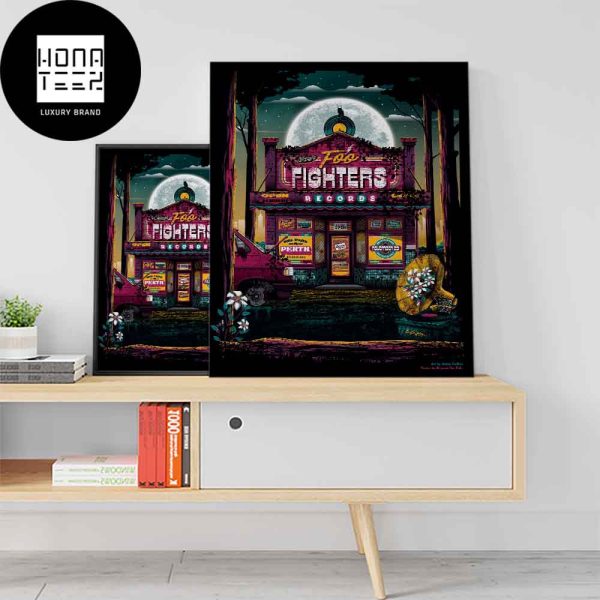 Foo Fighters 29 November 2023 HBF Park Perth WA Fan Gifts Home Decor Poster Canvas