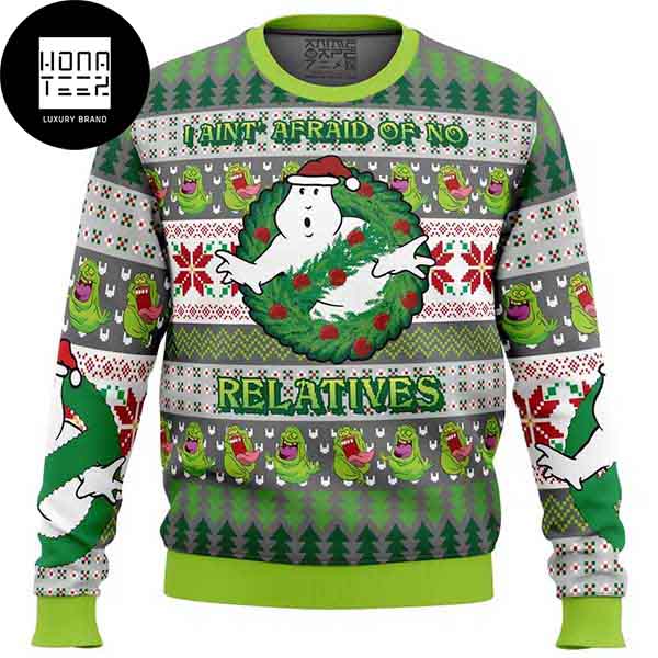 Ghostbusters I Dont Afraid Of No Relatives 2023 Ugly Christmas Sweater ...
