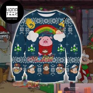 Gravity Falls Waddles With Ugly Sweater Xmas Gifts 2023 Ugly Christmas Sweater