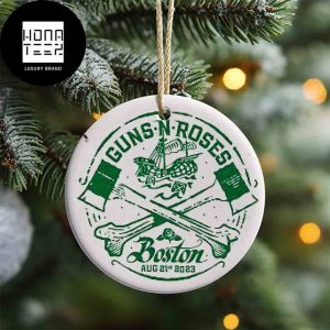 Guns N Roses Boston August 21st 2023 Xmas Gifts 2023 Christmas Ornament