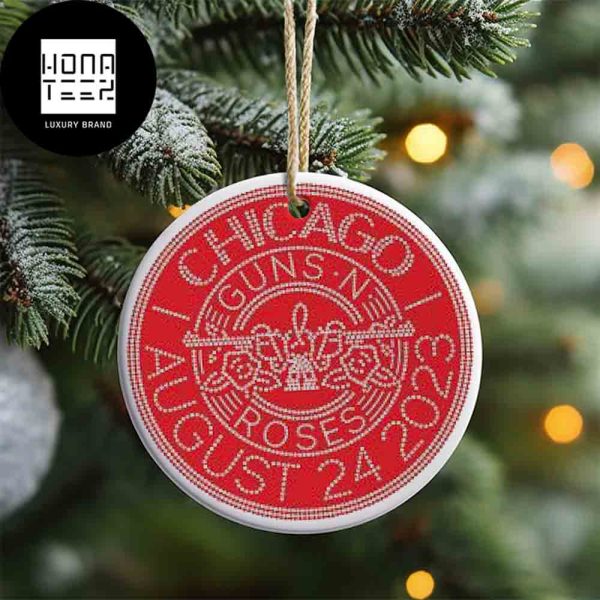 Guns N Roses Chicago August 24 2023 Xmas Gifts 2023 Christmas Ornament