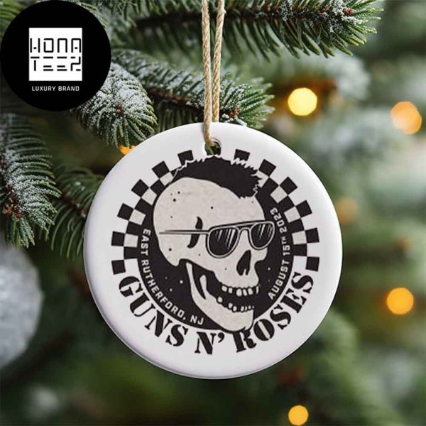 Guns N Roses East Rutherford NJ August 15th 2023 Xmas Tree Decoration 2023 Christmas Ornament