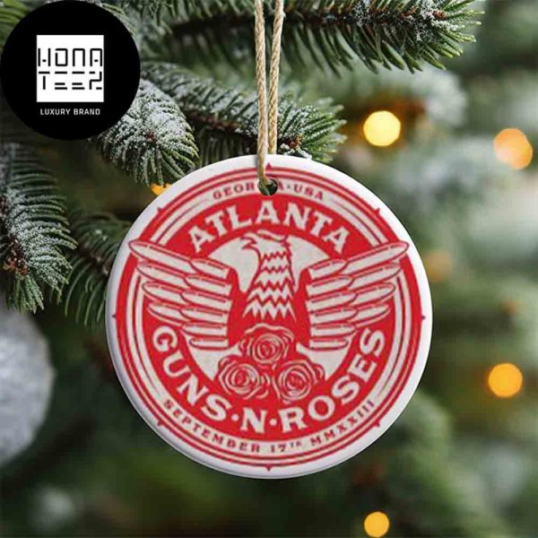 Guns N Roses Georgia USA September 17th 2023 Xmas Tree Decoration 2023 Christmas Ornament