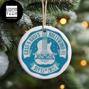 Guns N Roses HollyWood FL September 15th 2023 Xmas Tree Decoration 2023 Christmas Ornament