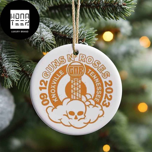 Guns N Roses Tennessee Knoxville September 12 2023 Xmas Gifts 2023 Christmas Ornament