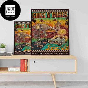 Guns N Roses The Hollywood Bowl November 01 02 2023 Los Angeles CA Fan Gifts Home Decor Poster Canvas