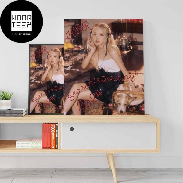 Her Rosé And Hank Season’s Greetings 2024 Fan Gifts Home Decor Poster Canvas