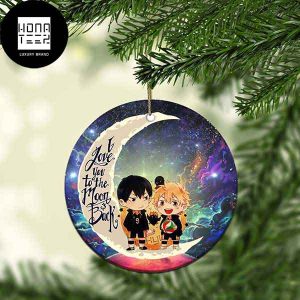 I Love You To The Moon And Back Haikyuu Hinata Ver 2 2023 Christmas Ornament