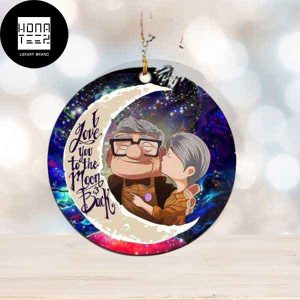 I Love You To The Moon And Back Up Couple 2023 Christmas Ornament