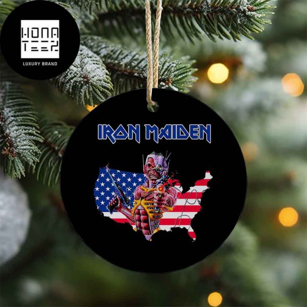 Iron Maiden USA Tree Decoration 2023 Christmas Ornament
