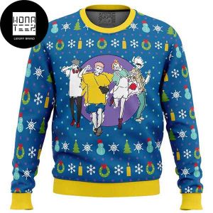 Jujutsu Kaisen Fun Walk Friends 2023 Ugly Christmas Sweater