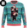 Jujutsu Kaisen Ryomen Sukuna Pink Hair 2023 Ugly Christmas Sweater