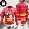 Kansas City Chiefs Logo Checkered Flannel 2023 Ugly Christmas Sweater