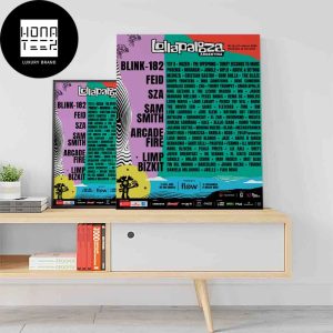 Lollapalooza Argentina 15 16 17 March 2024 Hipódromo De San Isidro Fan Gifts Home Decor Poster Canvas