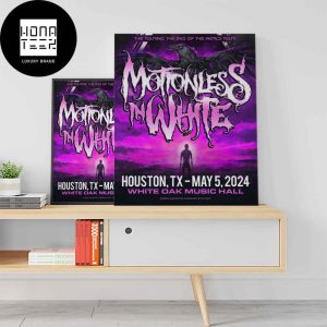 Motionless In White Houston TX May 05 2024 White Oak Music Hall Fan Gifts Home Decor Poster Canvas