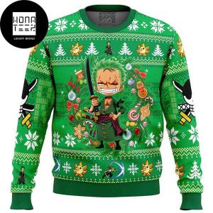 One Piece Christmas Zoro 2023 Ugly Christmas Sweater