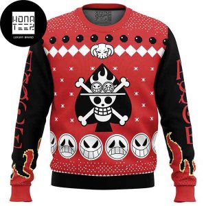 One Piece Fire Fist Ace Portgas D Ace 2023 Ugly Christmas Sweater