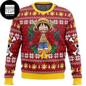 One Piece Monkey D Luffy Christmas 2023 Ugly Christmas Sweater