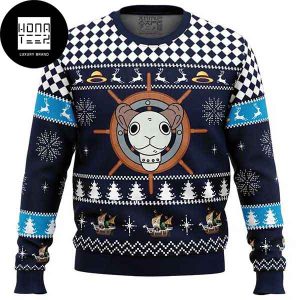 One Piece Straw Hat Pirates Ship Going Merry 2023 Ugly Christmas Sweater