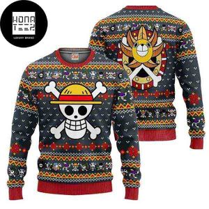 One Piece Straw Hat Priate Symbol 2023 Ugly Christmas Sweater