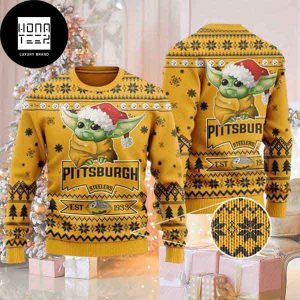 Pittsburgh Steelers Cute Baby Yoda Grogu 2023 Ugly Christmas Sweater